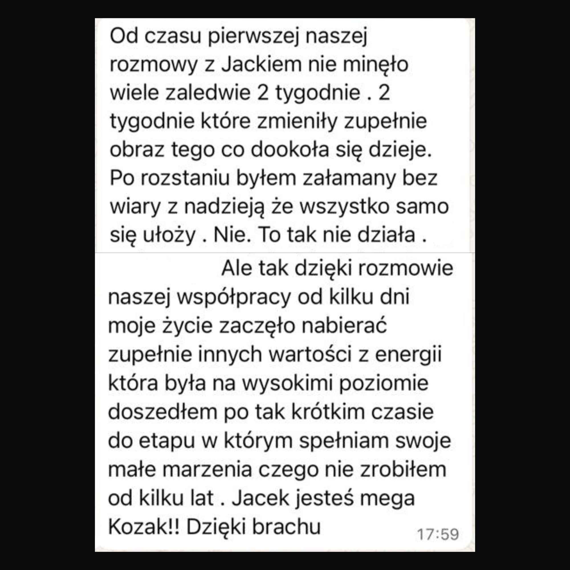 Opinia klienta Pewny Facet